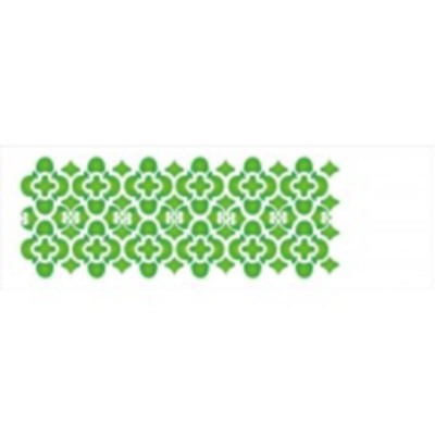 Stencil OPA 962 Border Folha 10X30cm_OPA962